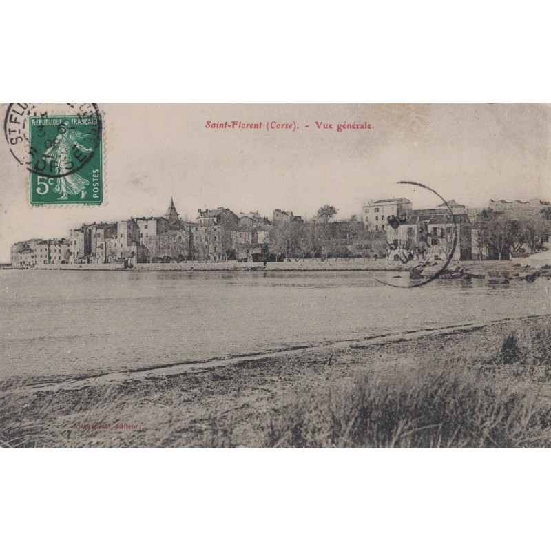 SAINT FLORENT - VUE GENERALE - CARTE DATEE DE 1908.