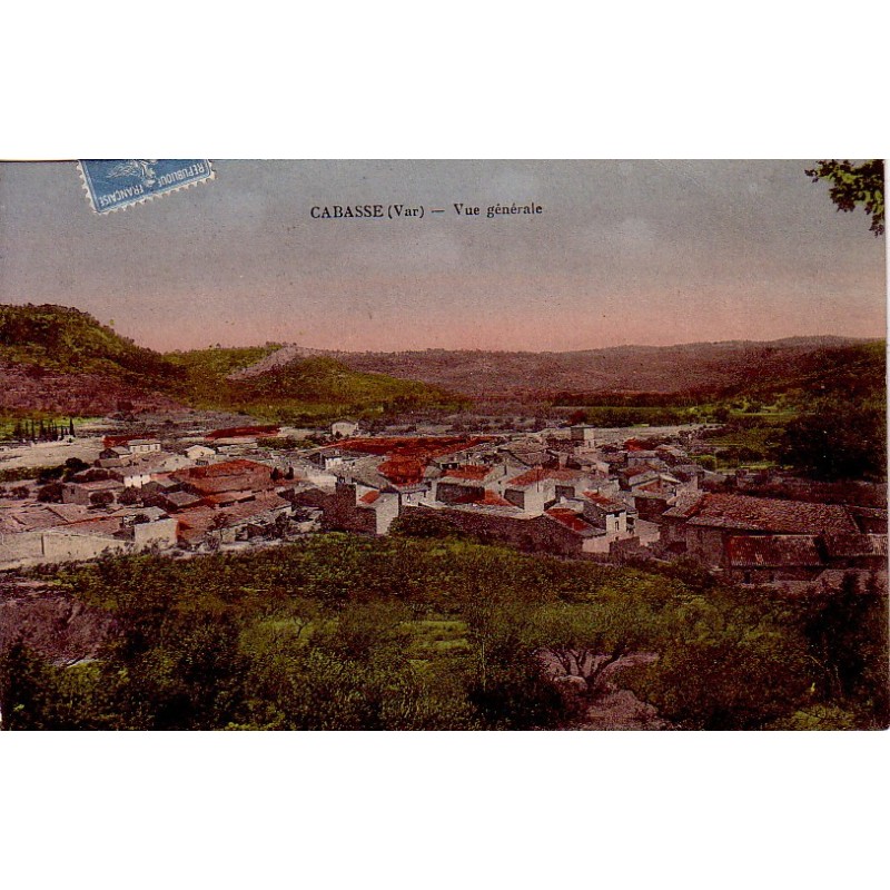 CABASSE - VUE GENERALE - CARTE DATEE DE 1925.