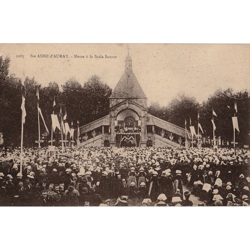 SAINT ANNE D'AURAY - MESSE A LA SCALA SANCTA  - ANIMATION - CARTE NON CIRCULEE.