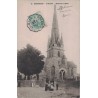 ROSPORDEN - LE CLOCHER - SORTIE DE LA MESSE - ANIMATION - CARTE DATEE DE 1906.