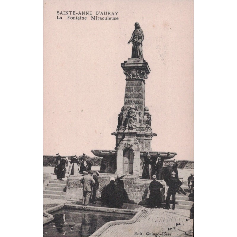 SAINTE ANNE D'AURAY - LA FONTAINE MIRACULEUSE - CARTE NON CIRCULEE.