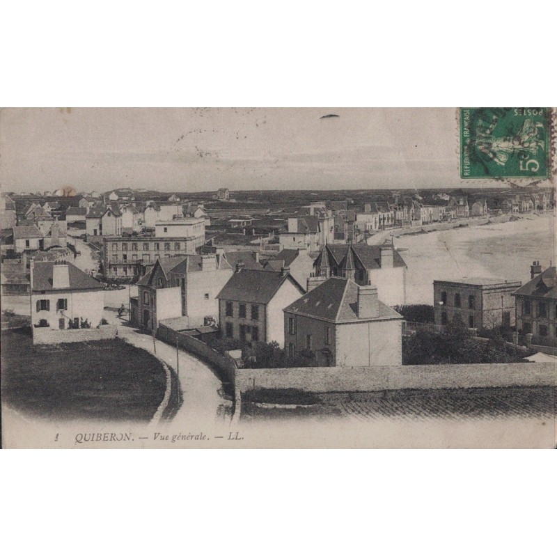 QUIBERON - VUE GENERALE - CARTE DATEE DE 1916.