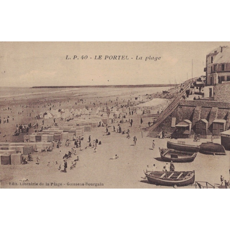 LE PORTEL - LA PLAGE - CARTE DATEE DE 1935.