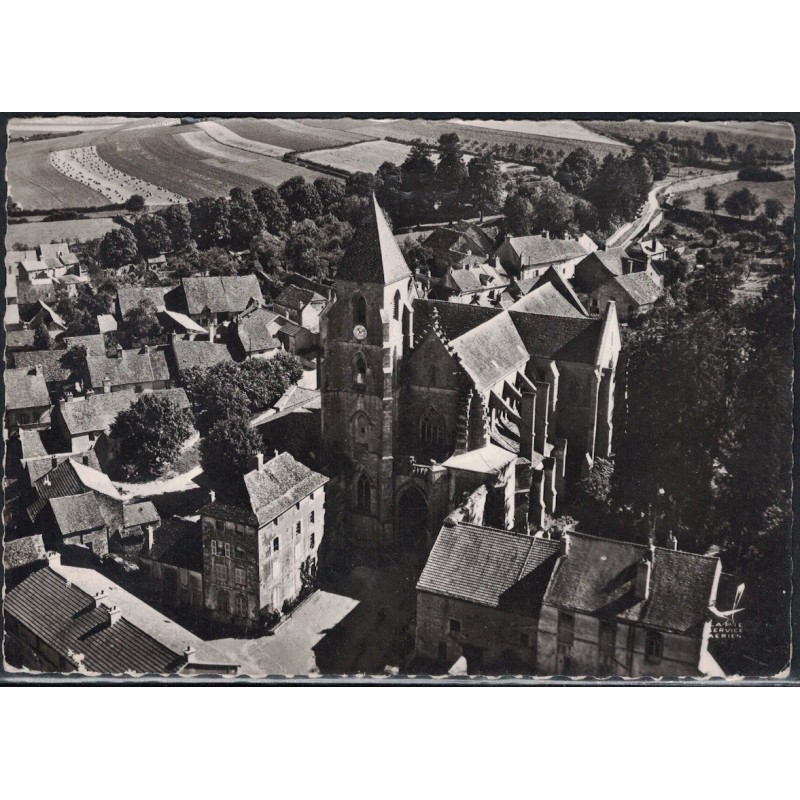 SAINT SEINE L'ABBAYE - VUE AERIENNE - CARTE DATEE DE 1962.