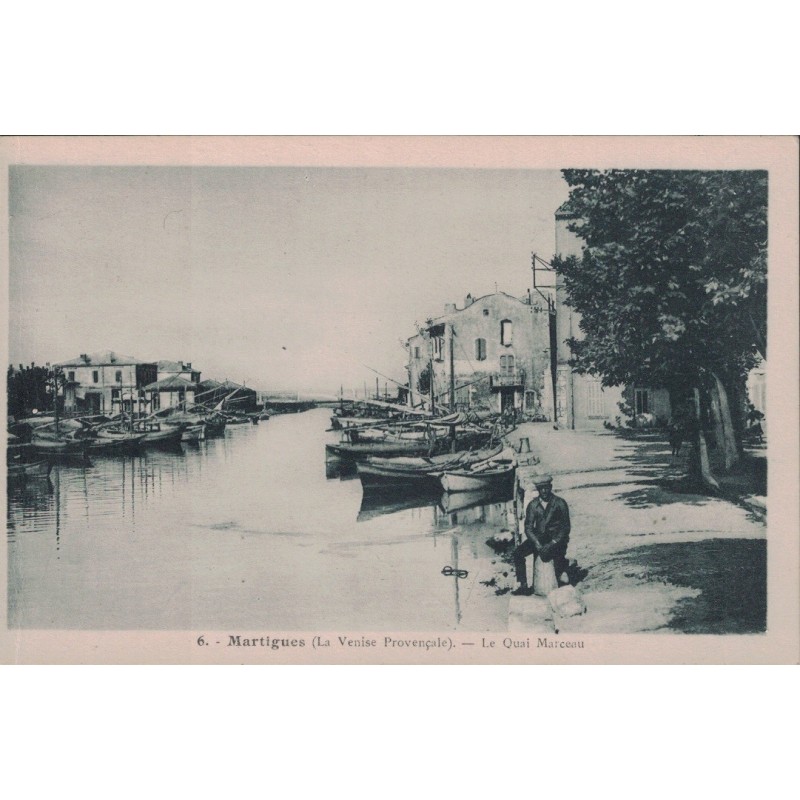 MARTIGUES - LE QUAI MARCEAU - CARTE NEUVE.