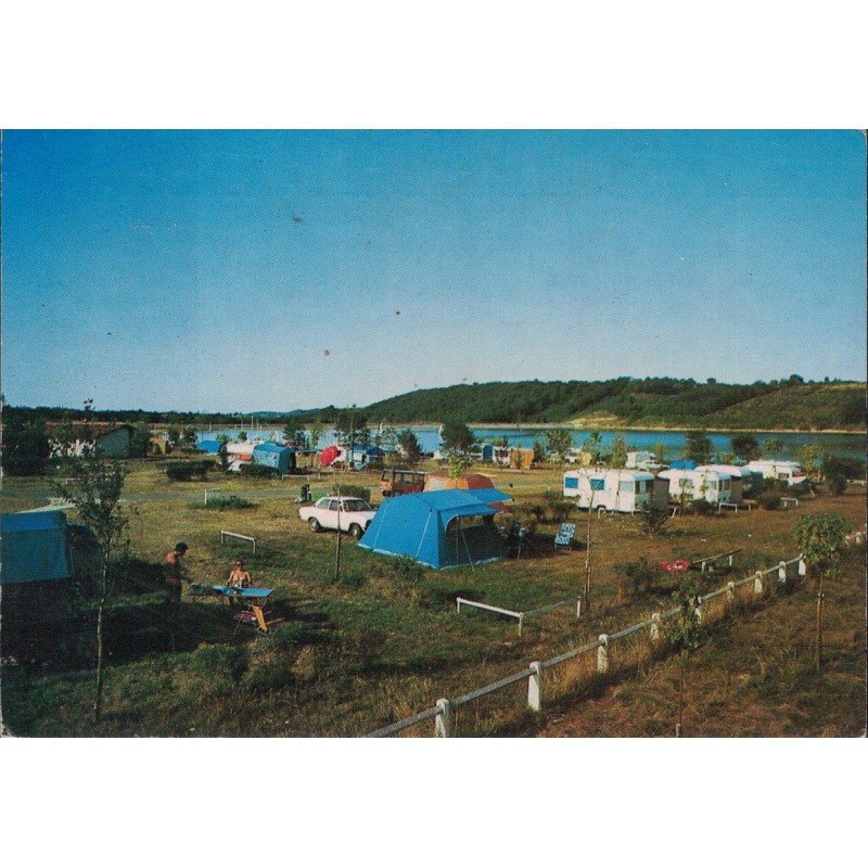 MIELAN - LE CAMPING DU LAC - CARTE DATEE DE 1976.