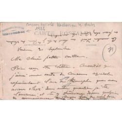 VERDUN SUR LE DOUBS - CONCOURS AGRICOLE DE 1924 - GROSSE ANIMATION - CARTE AVEC TEXTE A LIRE.