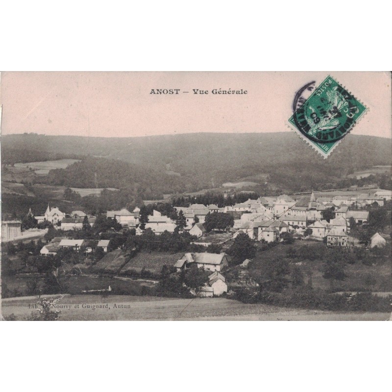 ANOST - VUE GENERALE - CARTE DATEE DE 1909.