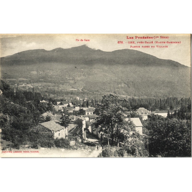 copy of copy of HAUTE GARONNE-ORE-CENTRE DU VILLAGE ET EGLISE - CARTE NEUVE.