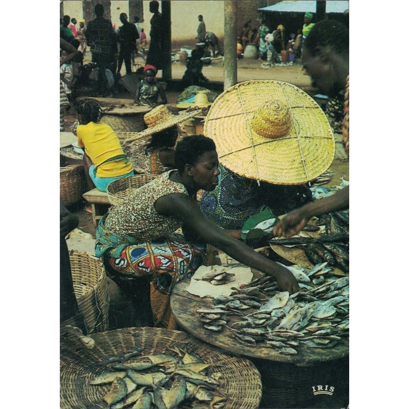 AFRIQUE - MARCHANDE DE POISSONS - METIER - CARTE NON CIRCULEE.