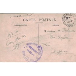 LAROCHE MIGENNES - LA GARE ET LE BUFFET - ANIMATION  - CACHET MILITAIRE - CARTE DATEE DE 1916.