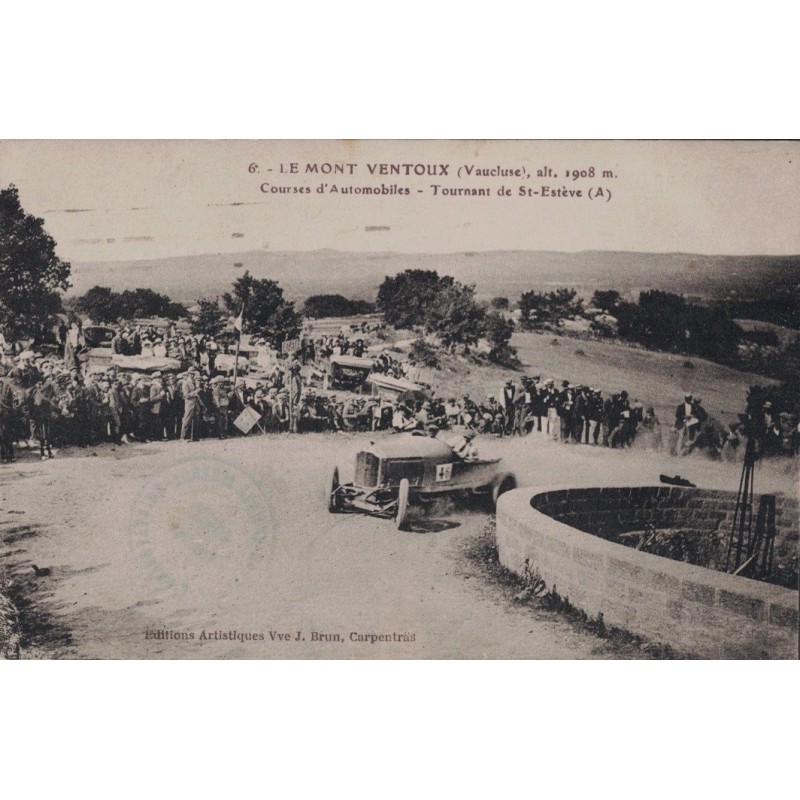 copy of LE MONT VENTOUX - BICYCLISTES DE LYON ET DE ST ETIENNE VENANT DE FRANCHIR LES 22KM DE BEDOIN AU SOMMET 1908m D'ALTITUDE