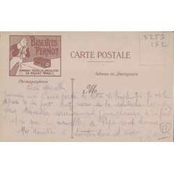 ROYAN - BISCUIT PERNOT - CARTE PUB - LES PLAGES DE FRANCE - CARTE AVEC TEXTE.