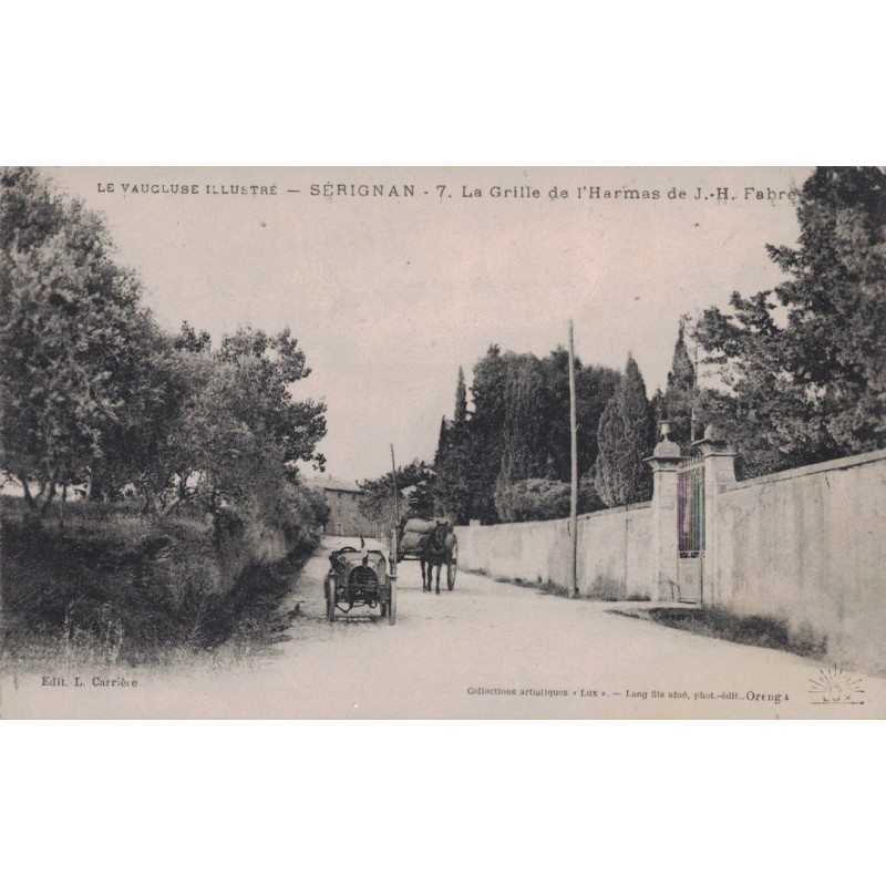MERINDOL - AVENUE DES ECOLES LAIQUES - CARTE AVEC TEXTE.
