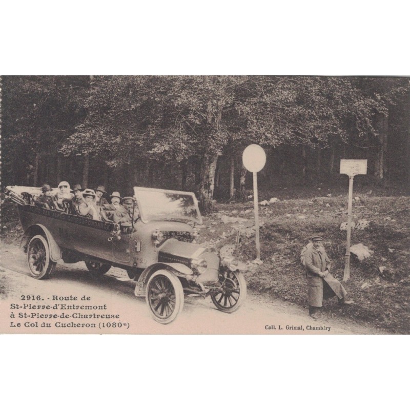 SAINT PIERRE D'ENTREMONT - LE COL DU CUCHERON - LE BUS DU MASSIF - CARTE NON CIRCULEE.