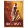 NICOTISYL - DENTIFRICE MERVEILLEUX - LE DENTIFRICE DU FUMEUR - CARTE POSTALE PUB - NON CIRCULEE.