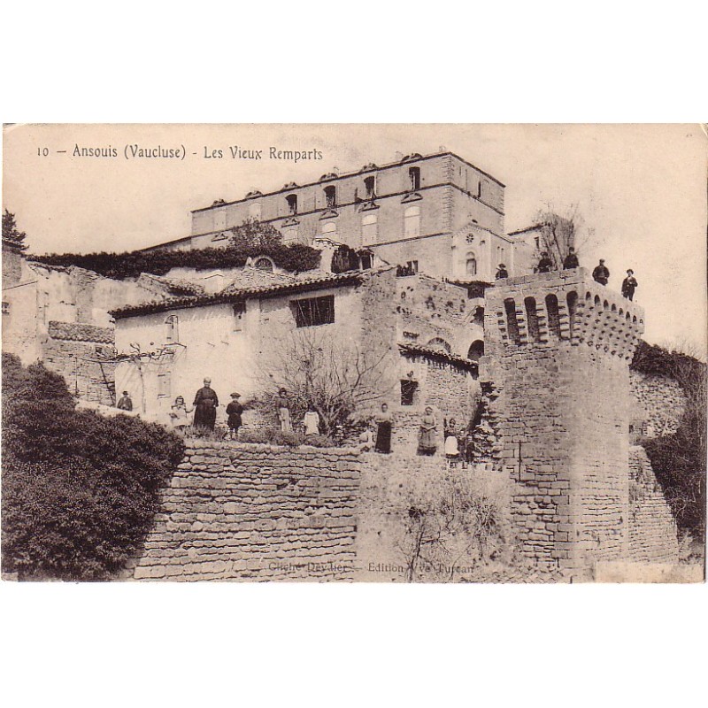 ANSOUIS - LES VIEUX REMPARTS - CARTE POSTALE NEUVE.