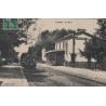 LAURIS - LA GARE - LOCOMOTIVE -  CARTE DATEE DE 1909.