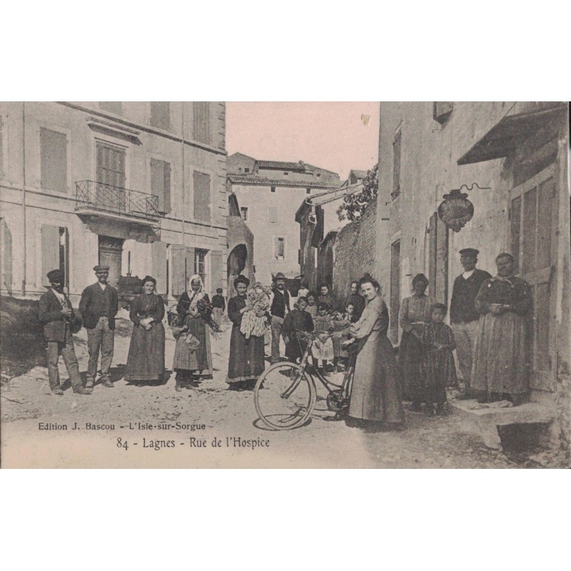 LAGNES - RUE DE L'HOSPICE - ANIMATION - ENFANTS - CARTE NON CIRCULEE.