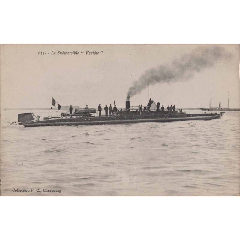 SOUS MARIN - VENTOSE - CARTE AVEC TEXTE.