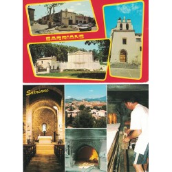 VAUCLUSE - SARRIANS -  D'HIER  ET D'AUJOURD'HUI - JOSETTE SAGNES - 1995 -  DEDICACE DE L'AUTEUR + 3 CARTES AVEC.
