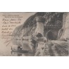 AIX LES BAINS - BORDS DU LAC DU BOURGET - LE TUNNEL DU CHEMIN DE FER - PETITE ANIMATION - CARTE DATEE DE 1903.