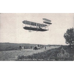 LILLE - AEROPLANE - PUB  - AU CORSET GRACIEUX - MAISON ALFRED DANIEL - AGENCE DE LILLE 45 RUE ESQUERMOISE  - CARTE NON CIRCULEE.