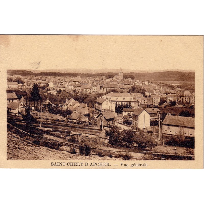 SAINT CHELY D'APCHER  - VUE GENERALE - CARTE NEUVE.