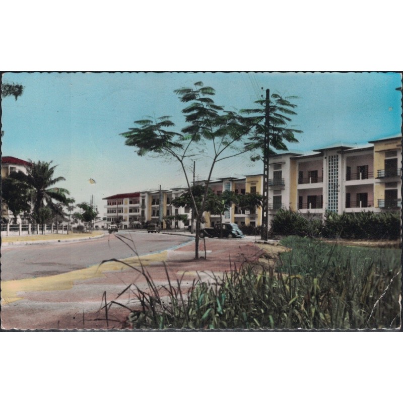 CAMEROUN - LA ROUTE DE L'AVIATION - CARTE AVEC BEL AFFRANCHISSEMENT DE 1957 - DOUALA DEPART.