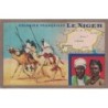 NIGER - COLONIES FRANCAISES - CARTE GEOGRAPHIQUE - LION NOIR.