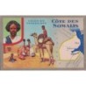 COTE DES SOMALIS - COLONIES FRANCAISES - CARTE GEOGRAPHIQUE - LION NOIR.