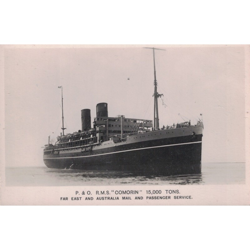 PENINSULAR AND ORIENTAL STEAM NAVIGATION COMPANY -  PAQUEBOT COMORIN - CARTE NEUVE.